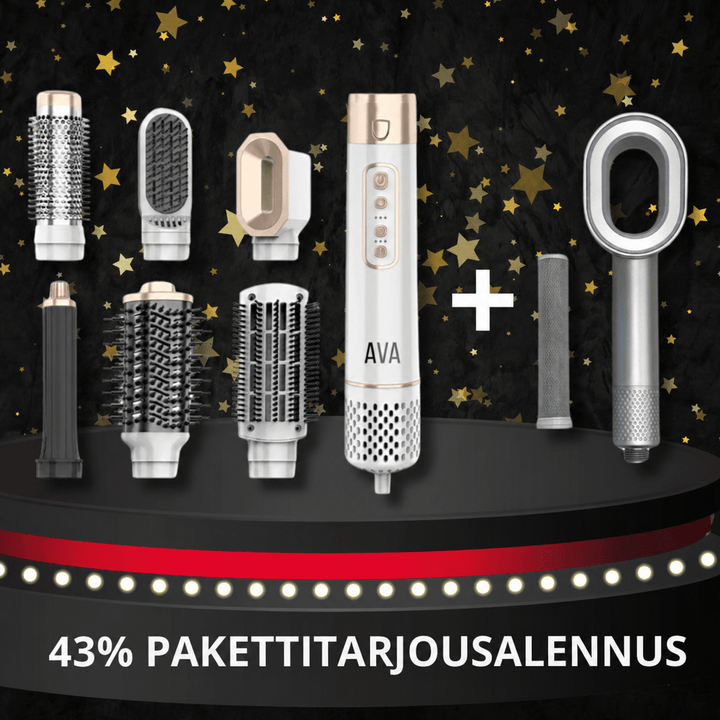 AirStyler Max Hiustenkuivain + PureNordic Suihkupää (PAKETTITARJOUS) - AVABeauty.fi